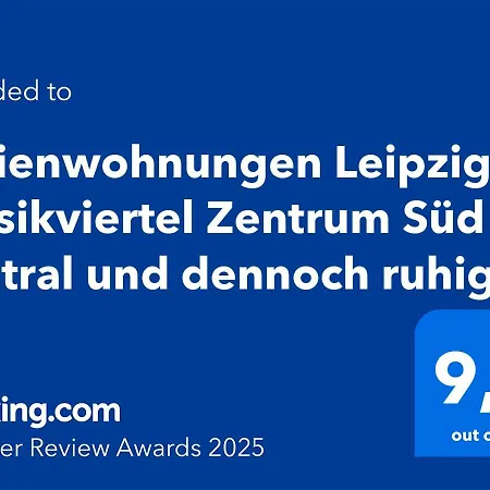 Appartement Musikviertel Zentrum Sued - Zentral Und Dennoch Ruhig Leipzig